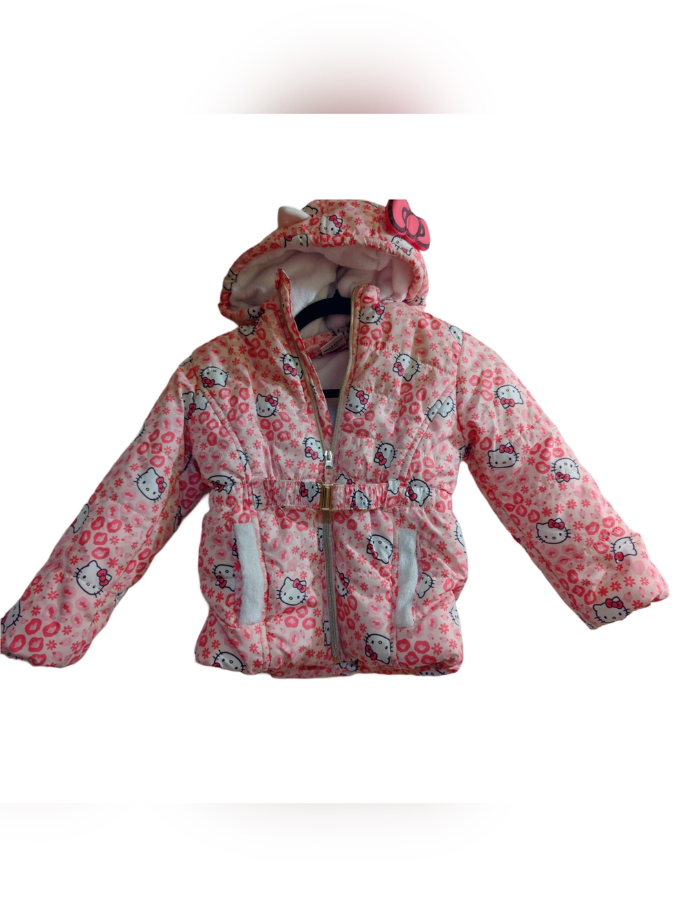 Hello Kitty | Kid's Pink Hooded Puffer Jacket